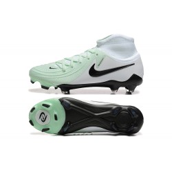 Nike Phantom Luna Elite Firm Ground High top Men White Black Football Shoes