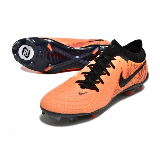 Nike Phantom Luna Elite Firm Ground Men Orange Black Football Shoes