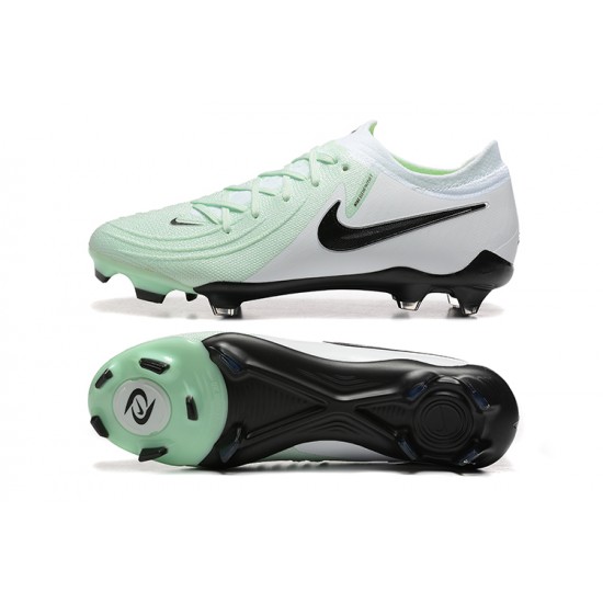 Nike Phantom Luna Elite Firm Ground Men White Black Football Shoes