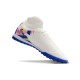 Nike Phantom Luna Elite Turf High top Men White Blue Football Shoes