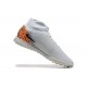 Nike Phantom Luna Elite Turf High top Men White Orange Football Shoes