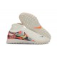 Nike Phantom Luna Elite Turf High top Men White Yellow Football Shoes