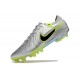 Nike Tiempo Legend 10 Elite Firm Ground Men Silver Football Shoes