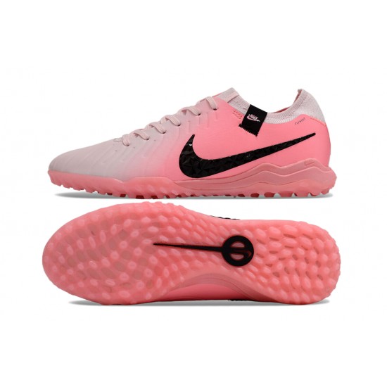 Nike Tiempo Legend 10 Elite Turf Men Pink White Football Shoes