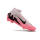 Unisex Nike Air Zoom Mercurial Superfly IX Elite Firm Ground High top Pink Black Football Shoes