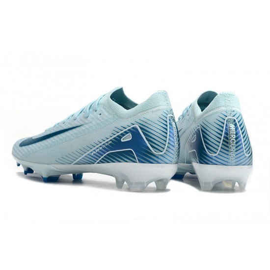 Unisex Nike Air Zoom Mercurial Vapor 16 Elite Firm Ground Blue Football Shoes