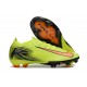 Unisex Nike Air Zoom Mercurial Vapor 16 Elite Firm Ground Chartreuse and Orange Football Shoes