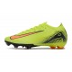 Unisex Nike Air Zoom Mercurial Vapor 16 Elite Firm Ground Chartreuse and Orange Football Shoes