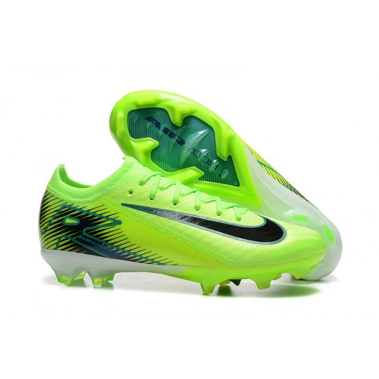 Unisex Nike Air Zoom Mercurial Vapor 16 Elite Firm Ground Neongreen and  Black Football Shoes