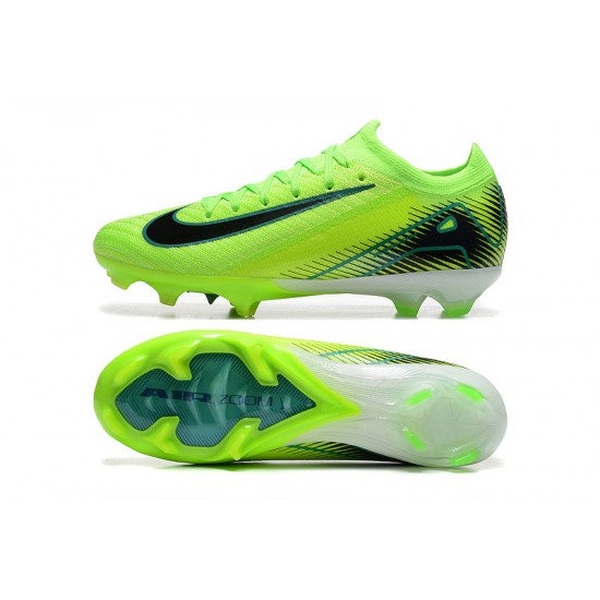 Unisex Nike Air Zoom Mercurial Vapor 16 Elite Firm Ground Neongreen and  Black Football Shoes