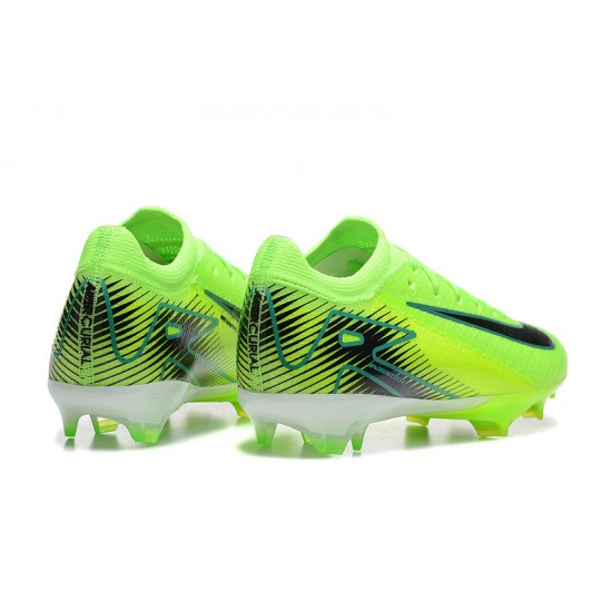 Unisex Nike Air Zoom Mercurial Vapor 16 Elite Firm Ground Neongreen and  Black Football Shoes