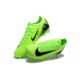 Unisex Nike Air Zoom Mercurial Vapor 16 Elite Firm Ground Neongreen and  Black Football Shoes