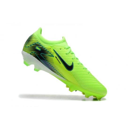 Unisex Nike Air Zoom Mercurial Vapor 16 Elite Firm Ground Neongreen and  Black Football Shoes