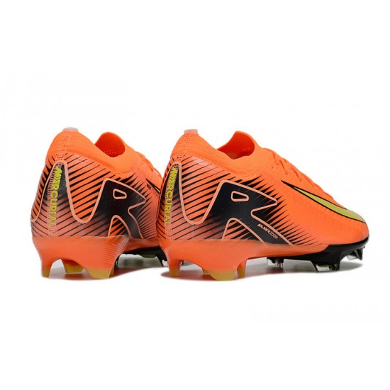 Unisex Nike Air Zoom Mercurial Vapor 16 Elite Firm Ground Orange and Yellow Football Shoes