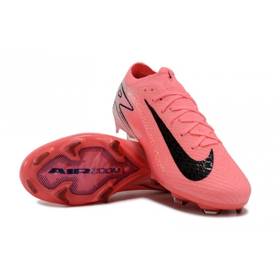 Unisex Nike Air Zoom Mercurial Vapor 16 Elite Firm Ground Pink Black Football Shoes