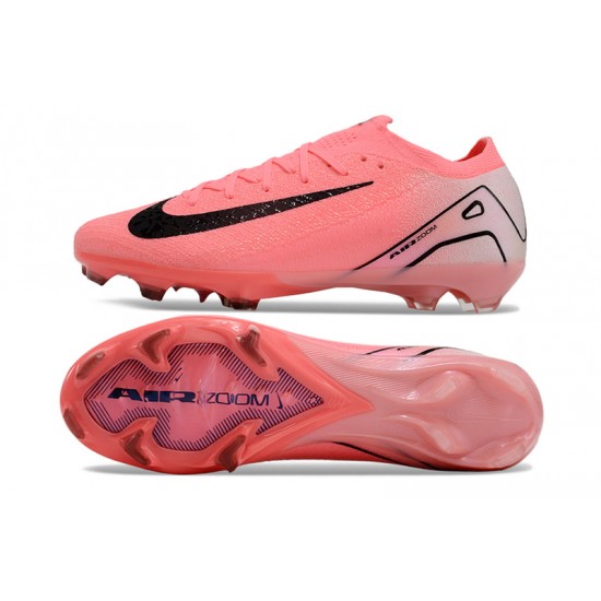 Unisex Nike Air Zoom Mercurial Vapor 16 Elite Firm Ground Pink Black Football Shoes