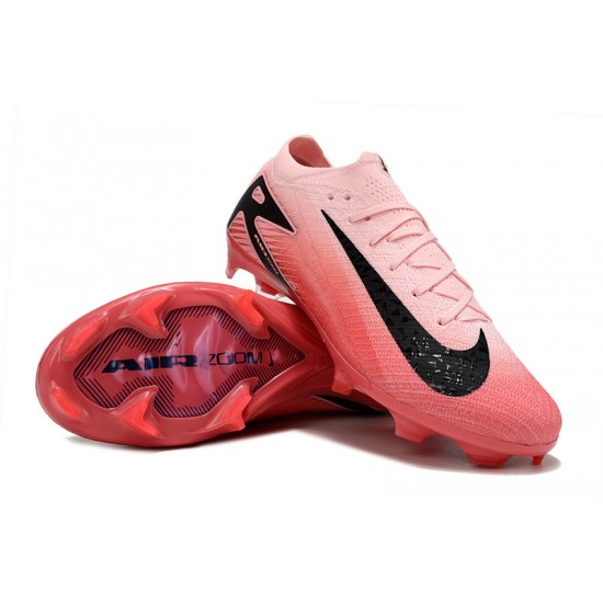 Unisex Nike Air Zoom Mercurial Vapor 16 Elite Firm Ground Pink and Black Football Shoes