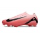 Unisex Nike Air Zoom Mercurial Vapor 16 Elite Firm Ground Pink and Black Football Shoes