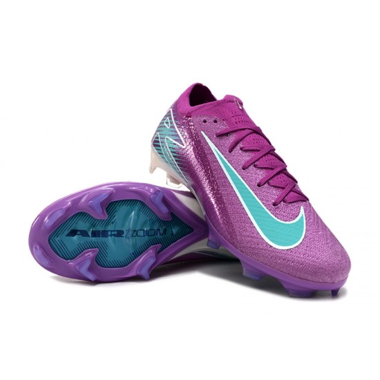 Unisex Nike Air Zoom Mercurial Vapor 16 Elite Firm Ground Purple and Blue Football Shoes