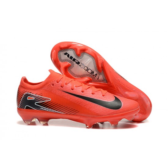 Unisex Nike Air Zoom Mercurial Vapor 16 Elite Firm Ground Red and Black Football Shoes