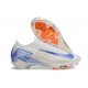 Unisex Nike Air Zoom Mercurial Vapor 16 Elite Firm Ground White Blue Football Shoes