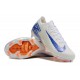 Unisex Nike Air Zoom Mercurial Vapor 16 Elite Firm Ground White Blue Football Shoes