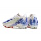 Unisex Nike Air Zoom Mercurial Vapor 16 Elite Firm Ground White Blue Football Shoes