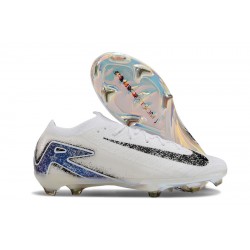 Unisex Nike Air Zoom Mercurial Vapor 16 Elite Firm Ground White and Blue Football Shoes