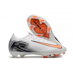 Unisex Nike Air Zoom Mercurial Vapor 16 Elite Firm Ground White and Orange Football Shoes