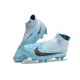 Unisex Nike Phantom GX Elite Firm Ground High top Blue Football Shoes