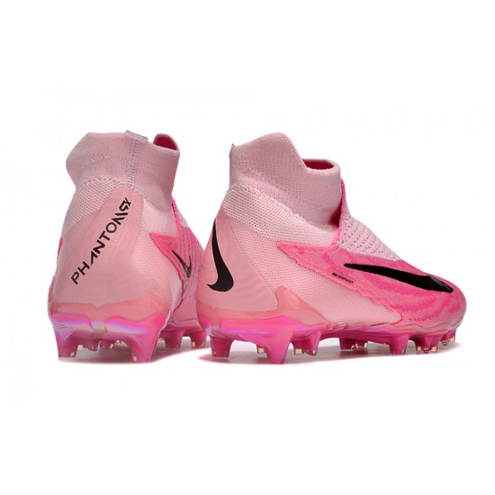 Unisex Nike Phantom GX Elite Firm Ground High top Pink Football Shoes