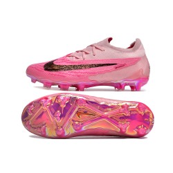 Unisex Nike Phantom GX Elite Firm Ground Pink Black Football Shoes