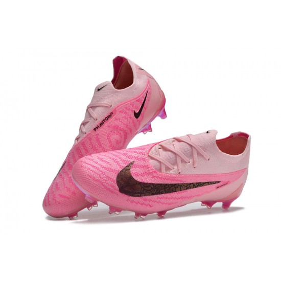 Unisex Nike Phantom GX Elite Firm Ground Pink Black Football Shoes