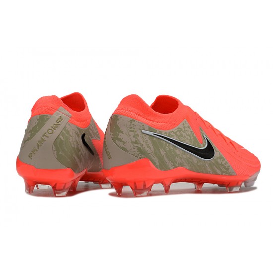 Unisex Nike Phantom Luna Elite Firm Ground Red Black Football Shoes