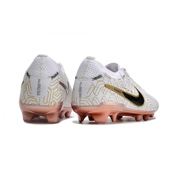 Unisex Nike Tiempo Legend 10 Elite Firm Ground Gold White Football Shoes