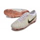 Unisex Nike Tiempo Legend 10 Elite Firm Ground Gold White Football Shoes