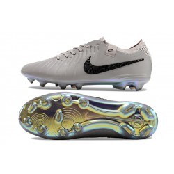 Unisex Nike Tiempo Legend 10 Elite Firm Ground Grey Gold Football Shoes