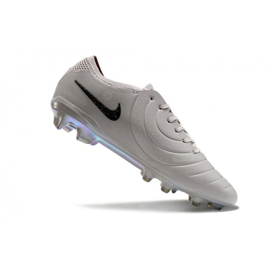 Unisex Nike Tiempo Legend 10 Elite Firm Ground Grey Gold Football Shoes