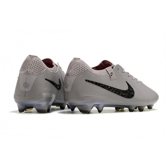 Unisex Nike Tiempo Legend 10 Elite Firm Ground Grey Gold Football Shoes