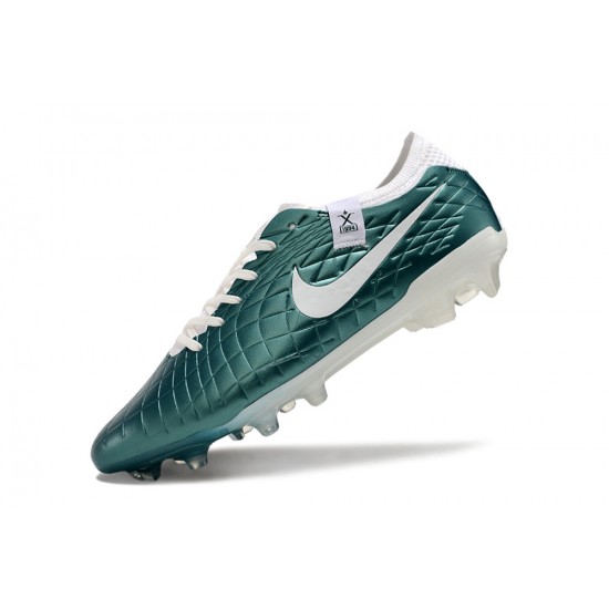 Unisex Nike Tiempo Legend 10 Elite Firm Ground Teal White Football Shoes