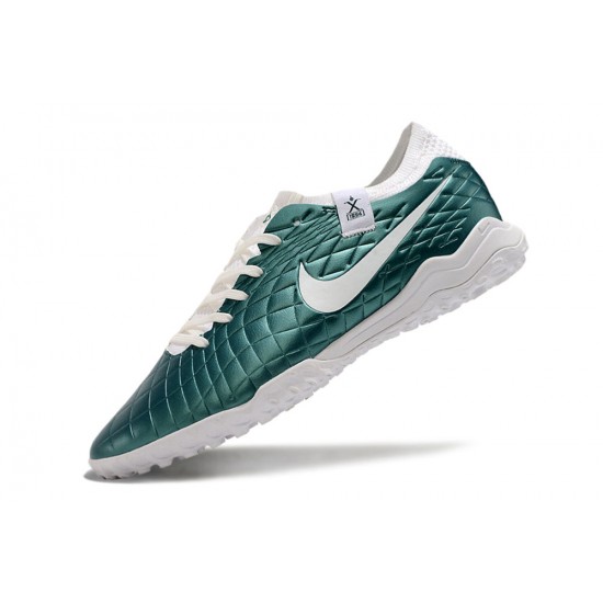 Unisex Nike Tiempo Legend 10 Elite Turf Teal White Football Shoes