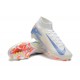 Nike Air Zoom Mercurial Superfly 10 Elite FG Beige Ltblue Orange High Top Football Boots & Shoes