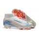 Nike Air Zoom Mercurial Superfly 10 Elite FG Beige Ltblue Orange High Top Football Boots & Shoes