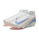 Nike Air Zoom Mercurial Superfly 10 Elite FG Beige Ltblue Orange High Top Football Boots & Shoes