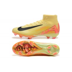 Nike Air Zoom Mercurial Superfly 10 Elite FG Yellow Black Pink High Top Football Boots & Shoes