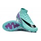 Nike Air Zoom Mercurial Superfly 9 Elite AG High Top Football Boots & Shoes Ltblue Purple Black