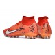 Nike Air Zoom Mercurial Superfly 9 Elite AG High Top Football Boots & Shoes Red White Black