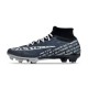 Nike Air Zoom Mercurial Superfly 9 Elite FG High Top Football Boots & Shoes Deep Blue White