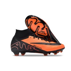 Nike Air Zoom Mercurial Superfly 9 Elite FG High Top Football Boots & Shoes Orange Black