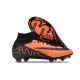 Nike Air Zoom Mercurial Superfly 9 Elite FG High Top Football Boots & Shoes Orange Black